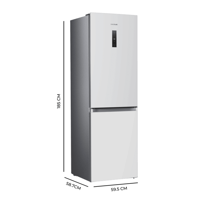 Bolero CoolMarket Combi 290 Inox Frigorífico combi inox de 185cm alto y 59,5cm de ancho con 290 litros de capacidad, total nofrost,