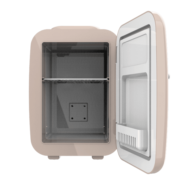 Bolero MiniCooling 4L Habana Cream Frigorífico con funcionamiento 12 V-220 V, compatible coche y caravanas, función enfriamiento y calentamiento, rango temperatura 7-65 ºC, transporte fácil.