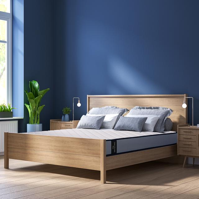 Flow ViscoCare 1900 Colchón Viscoelástico de firmeza alta con viscoelástica y estructura multicapa de 21 cm