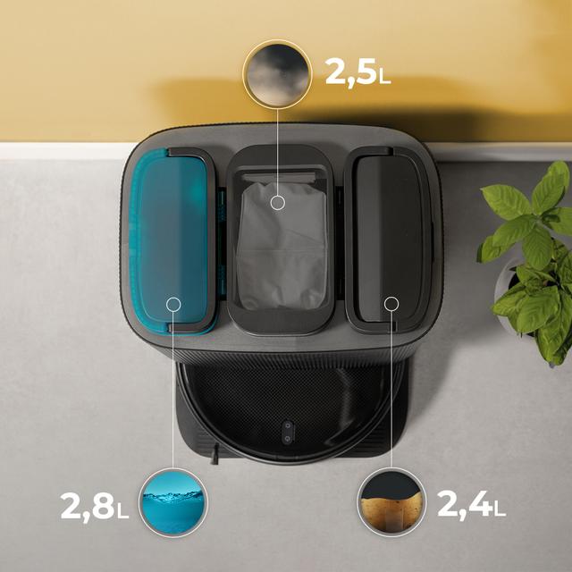 Conga 11090 Spin Revolution Home&Wash T Robot aspirador con Base 4 en 1 (autovaciado de polvo y limpieza de mopas). Cuenta con tecnología láser. Cepillo multifunción. Mopas giratorias.