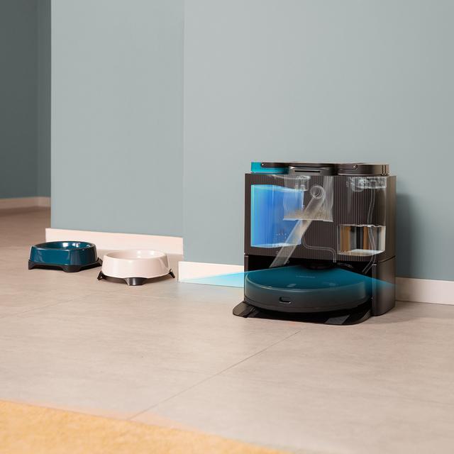 Conga 11090 Spin Revolution Home&Wash M Robot aspirador láser con base de autovaciado y friegasuelos, autolimpieza y secado de fregonas. Navegación láser ultrasónica.