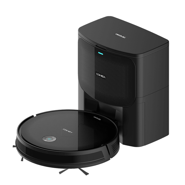 Conga 2299 Ultra Home Genesis Robot aspirador con base de autovaciado. Con tecnología giroscópica, limpieza ordenada de la totalidad de la superficie recorrida. Friega, aspira, barre y pasa la mopa.