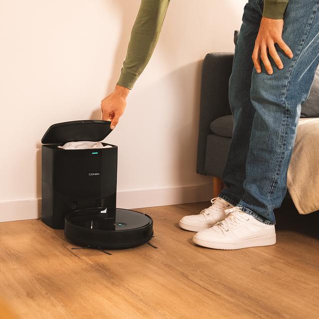 Conga 2299 Ultra Home Genesis Robot aspirador con base de autovaciado. Con tecnología giroscópica, limpieza ordenada de la totalidad de la superficie recorrida. Friega, aspira, barre y pasa la mopa.