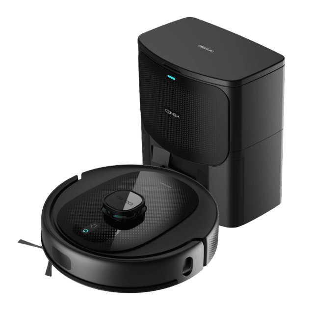 Conga 7490 Immortal Home Genesis Robot aspirador con navegación láser y base de autovaciado. 4 en 1: barre, aspira, friega y pasa la mopa. Potencia de succión de 2600 Pa. 120 minutos de autonomía.