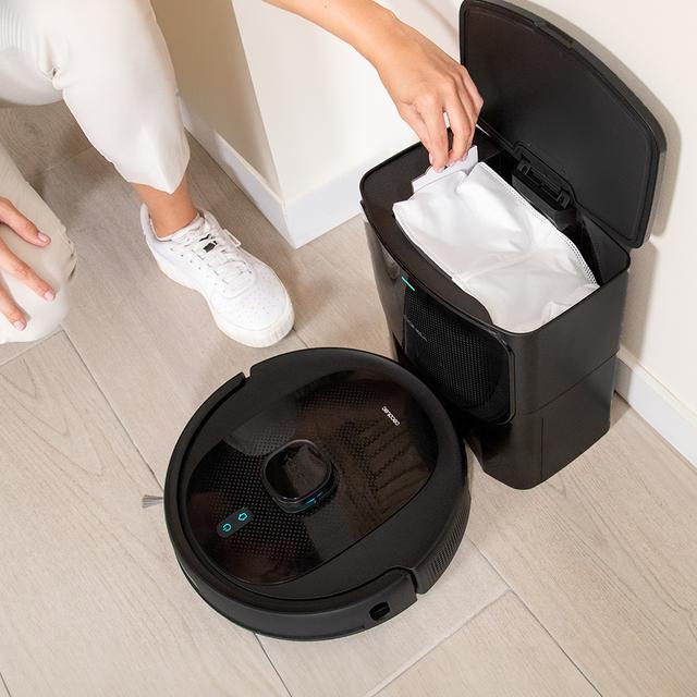 Conga 7490 Immortal Home X-Treme Robot aspirador con navegación láser y base de autovaciado. 4 en 1: barre, aspira, friega y pasa la mopa. Potencia de succión de 2600 Pa. 120 minutos de autonomía.