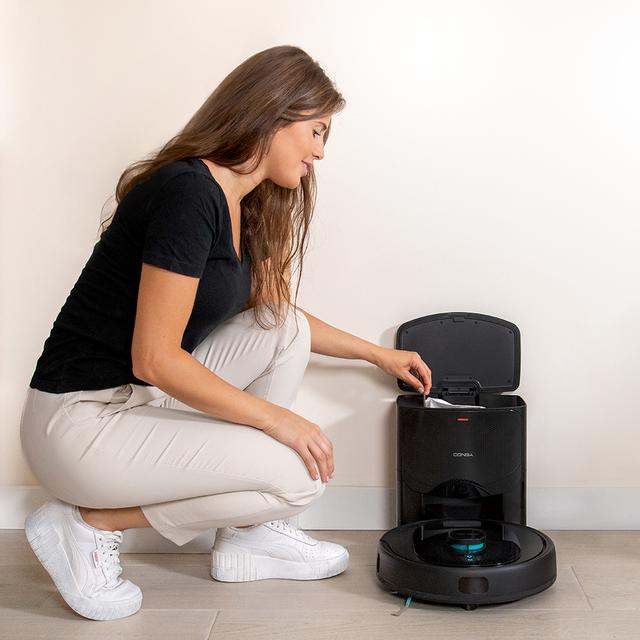 Conga 8290 Immortal Ultra Power Home Genesis Robot aspirador con navegación láser y base de autovaciado. Bolsa de 3 litros. 4 en 1: barre, aspira, friega y pasa la mopa.
