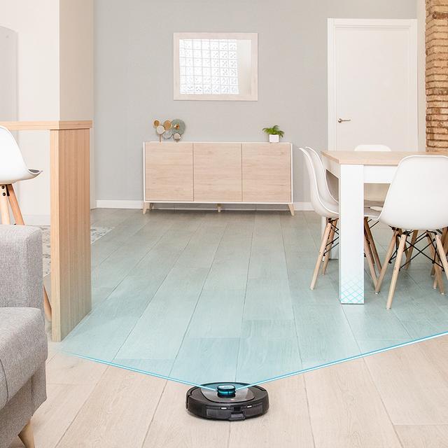 Conga 8290 Immortal Ultra Power Home Genesis Robot aspirador con navegación láser y base de autovaciado. Bolsa de 3 litros. 4 en 1: barre, aspira, friega y pasa la mopa.