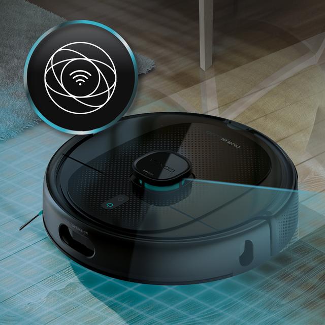 Conga 9990 AI Spin Revolution Ultra Power Home Robot aspirador con navegación láser y base de autovaciado de polvo.