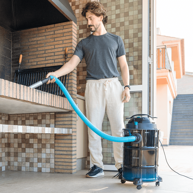 Conga Ash 6000 EasyGo XL Aspirador de cenizas de 30L, 1500 W de potencia y sencillo transporte gracias a sus ruedas y su asa de transporte