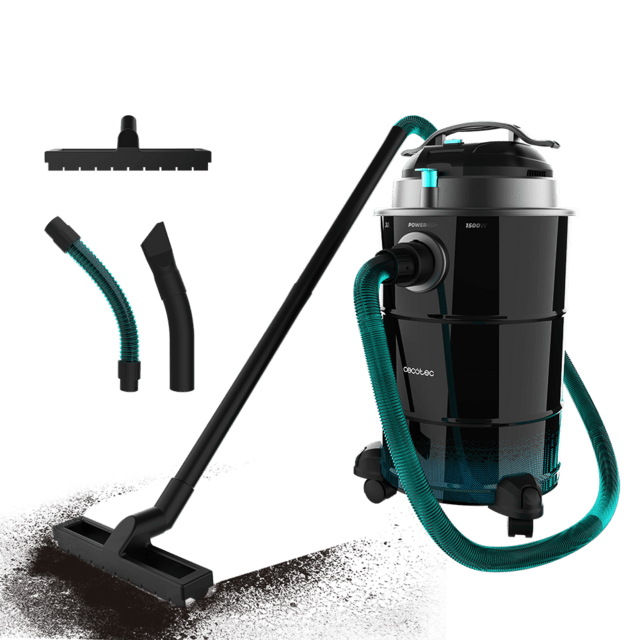 Conga Ash 6000 EasyGo XL Aspirador de cenizas de 30L, 1500 W de potencia y sencillo transporte gracias a sus ruedas y su asa de transporte