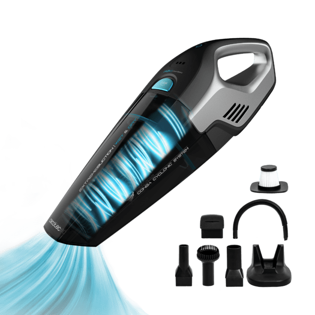 Conga Immortal ExtremeSuction 14,8 V Hand. Aspirador de Mano que aspira sólidos y líquidos, Ligero y sin Bolsas, Tiempo de autonomía 20 Minutos, 14,8 V, Tecnología ciclónica