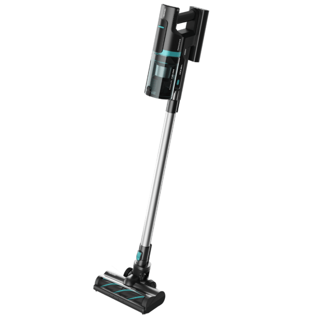 Conga Rockstar 10000 Nebula Station Aspirador escoba sin cables sin bolsa 3 en 1 con ciclón paralelo y base de autovaciado. Potencia de 450 W, 30 kPa y 70 minutos de autonomía.