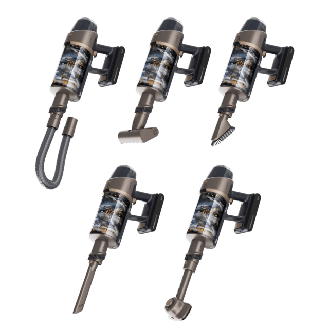 Conga Rockstar 12500 Stellar AquaPet Flex Aspirador escoba sin cables sin bolsa. Máxima potencia de succión de 310 AW y ultrapotencia de 700 W. 100 minutos de autonomía.