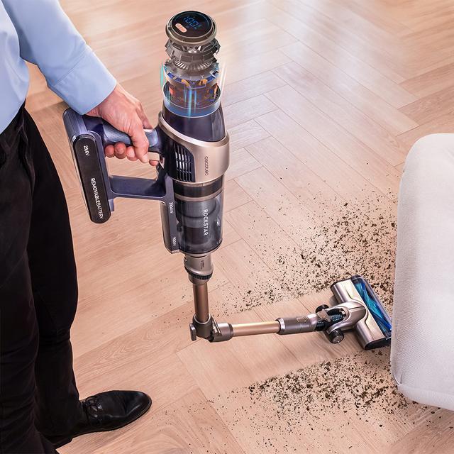 Conga Rockstar 12500 Stellar AquaPet Flex Aspirador escoba sin cables sin bolsa. Máxima potencia de succión de 310 AW y ultrapotencia de 700 W. 100 minutos de autonomía.