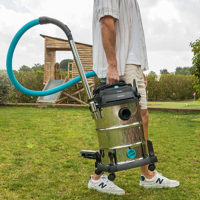Conga Rockstar Wet & Dry Steel Max Pro Aspirador de sólidos y líquidos de metal que permite una mayor durabilidad y resistencia con capacidad de 30 L y 1600 W de potencia para acabados perfectos.