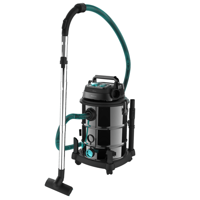 Conga Rockstar Wet & Dry Steel Pro Tool Aspirador de sólidos y líquidos de metal que permite una mayor durabilidad y resistencia con capacidad de 30 L y 1600 W de potencia para acabados perfectos.
