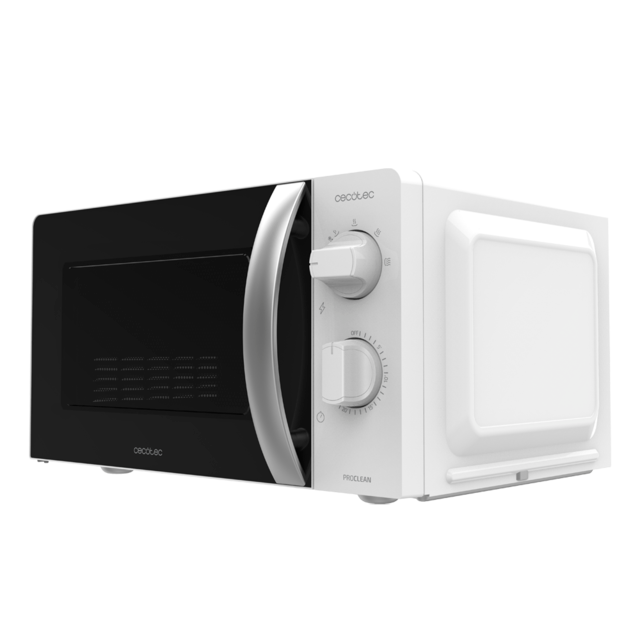 ProClean 2010. Microondas con 700W de Potencia, 20L de Capacidad, Tecnología 3DWave, Modo Descongelación, 6 Niveles de Potencia, Temporizador 30 mins, Diseño Compacto