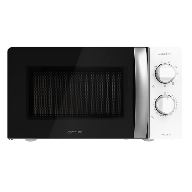 ProClean 2110. Microondas con Grill de 700W con 6 Niveles de Potencia, Capacidad 20 L, Función Grill, Tecnología 3DWave, Modo Descongelación, Temporizador hasta 30mins