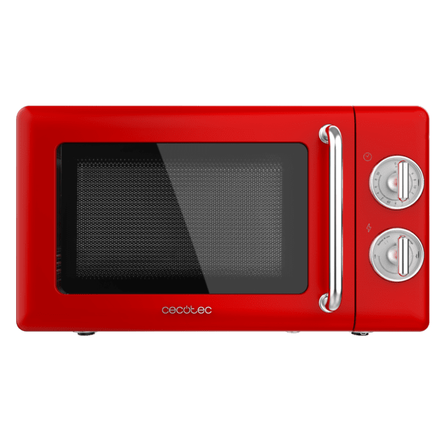 ProClean 3010 Retro Red Microondas mecánico de 20 L y 700 W.