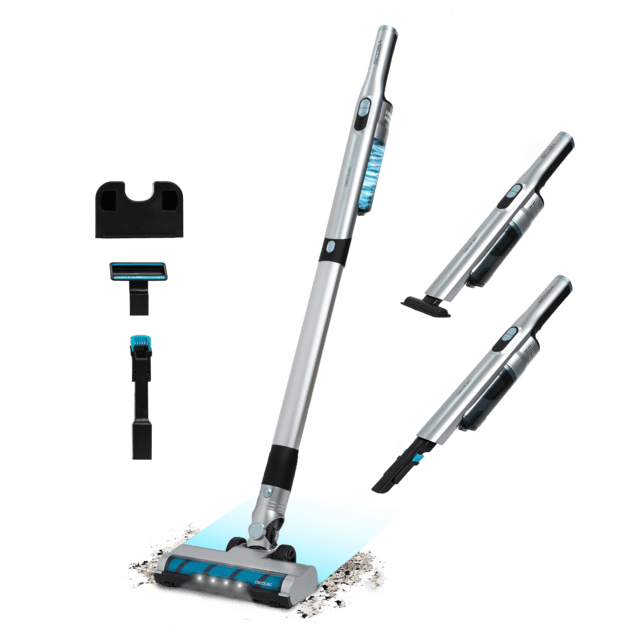 Scoba 2100 Jalisco Aspirador escoba sin cables sin bolsa con diseño ultraligero (menos de 1 kg en mano y 1,6 kg entero) y motor Digital Brushless de 210 W y 20 kPa de poder de succión.