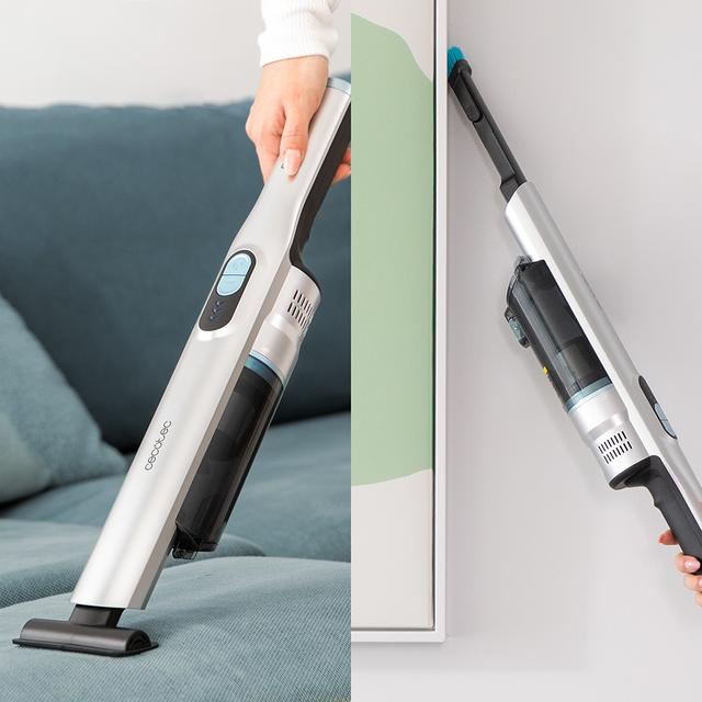 Scoba 2100 Jalisco Aspirador escoba sin cables sin bolsa con diseño ultraligero (menos de 1 kg en mano y 1,6 kg entero) y motor Digital Brushless de 210 W y 20 kPa de poder de succión.