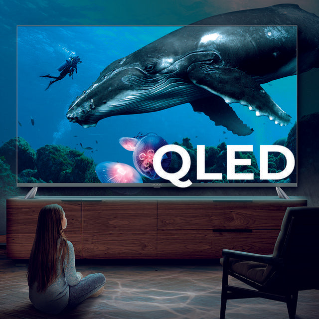 TV QLED V2 series VQU20075 Televisión QLED de gran pulgada de 75" con resolución 4K UHD, Android TV 11, Wide Colour Gammut, Dolby Vision & Atmos, MEMC, HDR10, HDMI 2.1, USB 3.0,