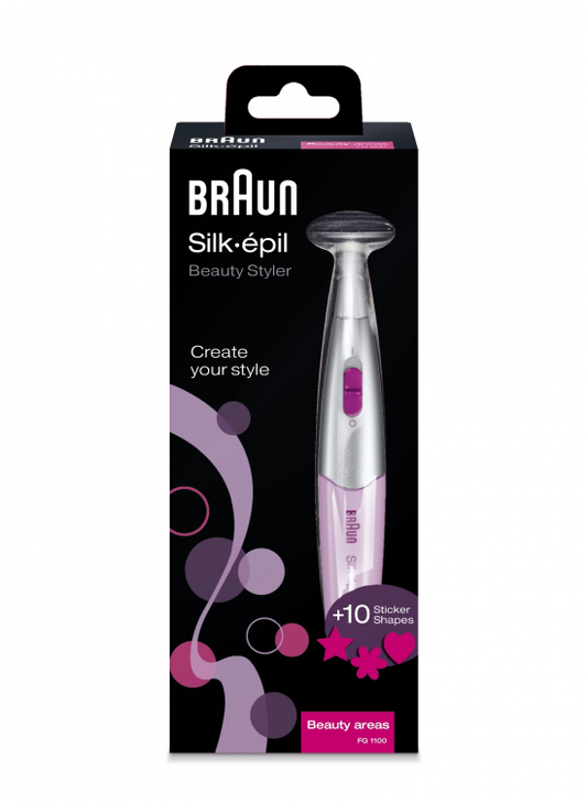 Depiladora Braun Silk-épil FG 1100 - Cabezal precisión, Peines, Accesorios