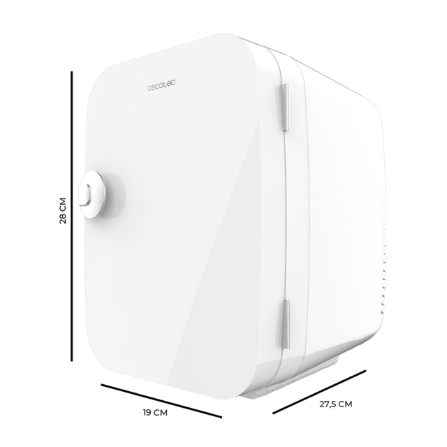 Bolero MiniCooling 4L Río White Frigorífico con funcionamiento 12 V-220 V, compatible coche y caravanas, función enfriamiento y calentamiento, rango temperatura 5-65º, transporte fácil.