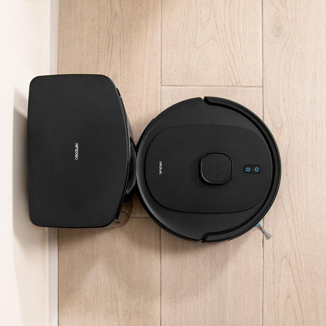 Conga 7490 Immortal Home X-Treme Robot aspirador con navegación láser y base de autovaciado. 4 en 1: barre, aspira, friega y pasa la mopa. Potencia de succión de 2600 Pa. 120 minutos de autonomía.