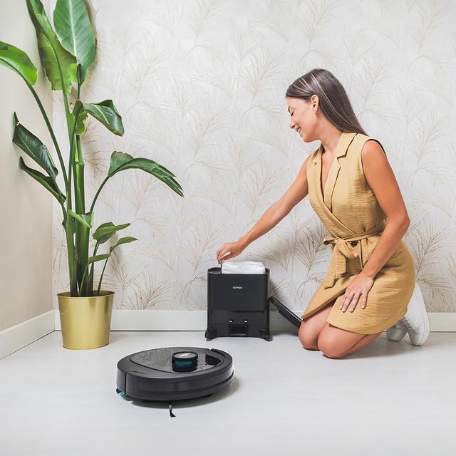 Conga 7490 Ultimate Home Genesis Robot aspirador con navegación láser y base de autovaciado. Limpieza 4 en 1: barre, aspira, friega y pasa la mopa.