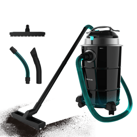 Conga Ash 6000 EasyGo XL Aspirador de cenizas de 30L, 1500 W de potencia y sencillo transporte gracias a sus ruedas y su asa de transporte