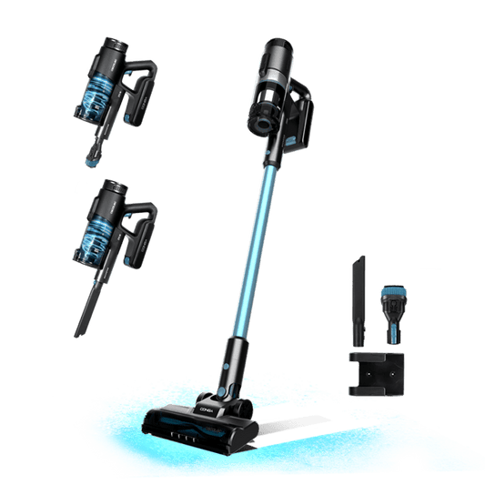 Conga Rockstar 1500 Ray Free Aspirador escoba sin cables sin bolsa 3 en 1 con potencia 215 W. 12 kPa. 45 minutos de autonomía. Cepillo Mixto. Depósito de 500 ml. Ciclón paralelo.
