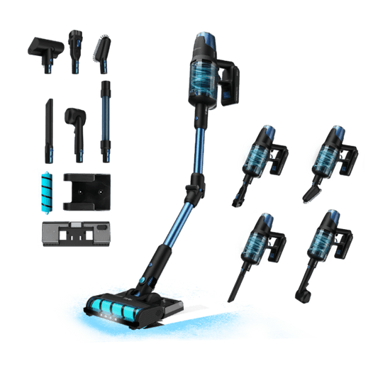 Conga Rockstar 8500 Infinity ErgoWet Animal Turbo T Aspirador vertical 4 en 1 con potencia 680 W, 30 kPa y 100 minutos de autonomía.