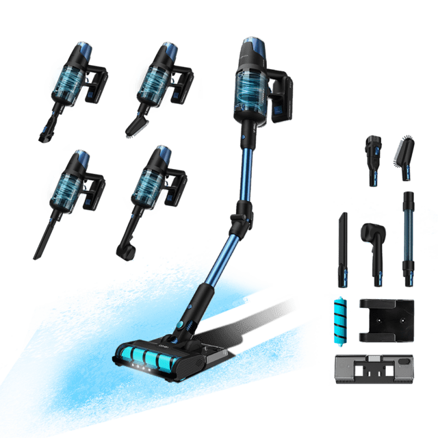 Conga Rockstar 8500 Infinity ErgoWet Animal Aspirador escoba sin cables sin bolsa 4 en 1 con potencia 680 W , 30 kPa y 100 minutos de autonomía.