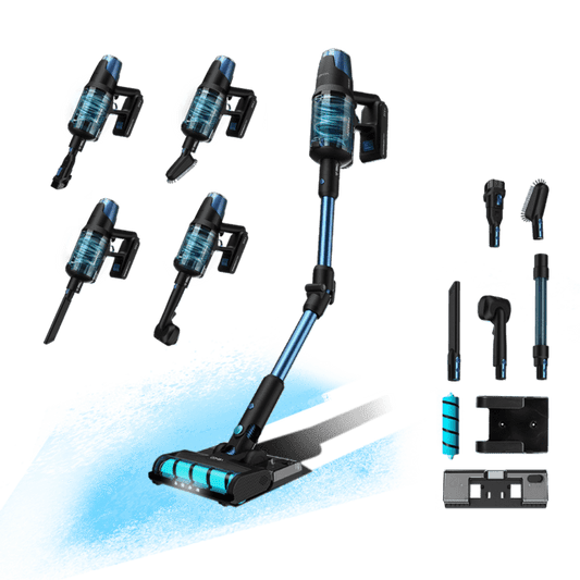 Conga Rockstar 8500 Infinity ErgoWet Animal Aspirador escoba sin cables sin bolsa 4 en 1 con potencia 680 W , 30 kPa y 100 minutos de autonomía.