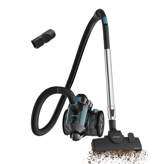 Conga Rockstar Cyclonic X-treme Aspirador de trineo sin bolsa de 2L y 800 W de potencia.