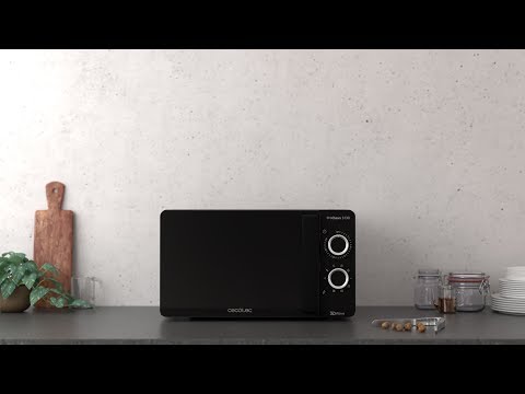 ProClean 3130. Microondas Negro de 700W, 20L, Con Grill, Revestimiento Ready2Clean para una mejor limpieza, Tecnología 3DWave, Diseño puerta FullCrystal y Detalles metálicos, 6 niveles