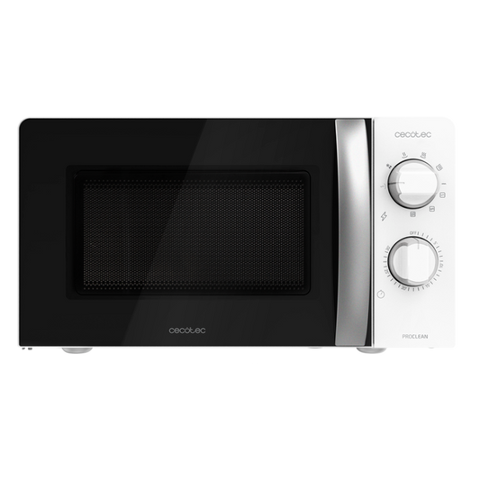 ProClean 2110. Microondas con Grill de 700W con 6 Niveles de Potencia, Capacidad 20 L, Función Grill, Tecnología 3DWave, Modo Descongelación, Temporizador hasta 30mins